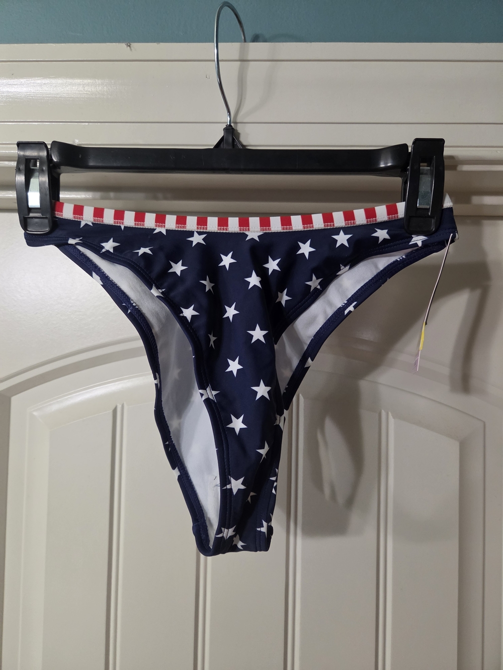wild fable Navy Star Bikini Bottom with Red Stripe Trim